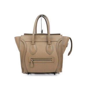 CELINE Luggage Shopper Beige Tan Handbag